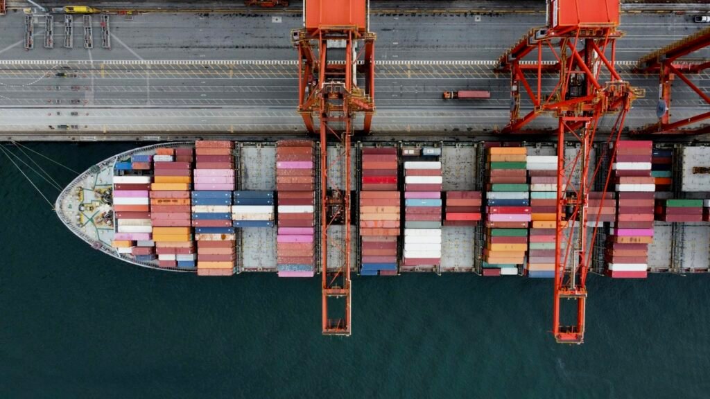 Port and global connectivity representing access to money