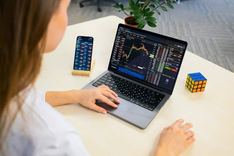 Illustrative image of financial analysis screens, not a recommended investment